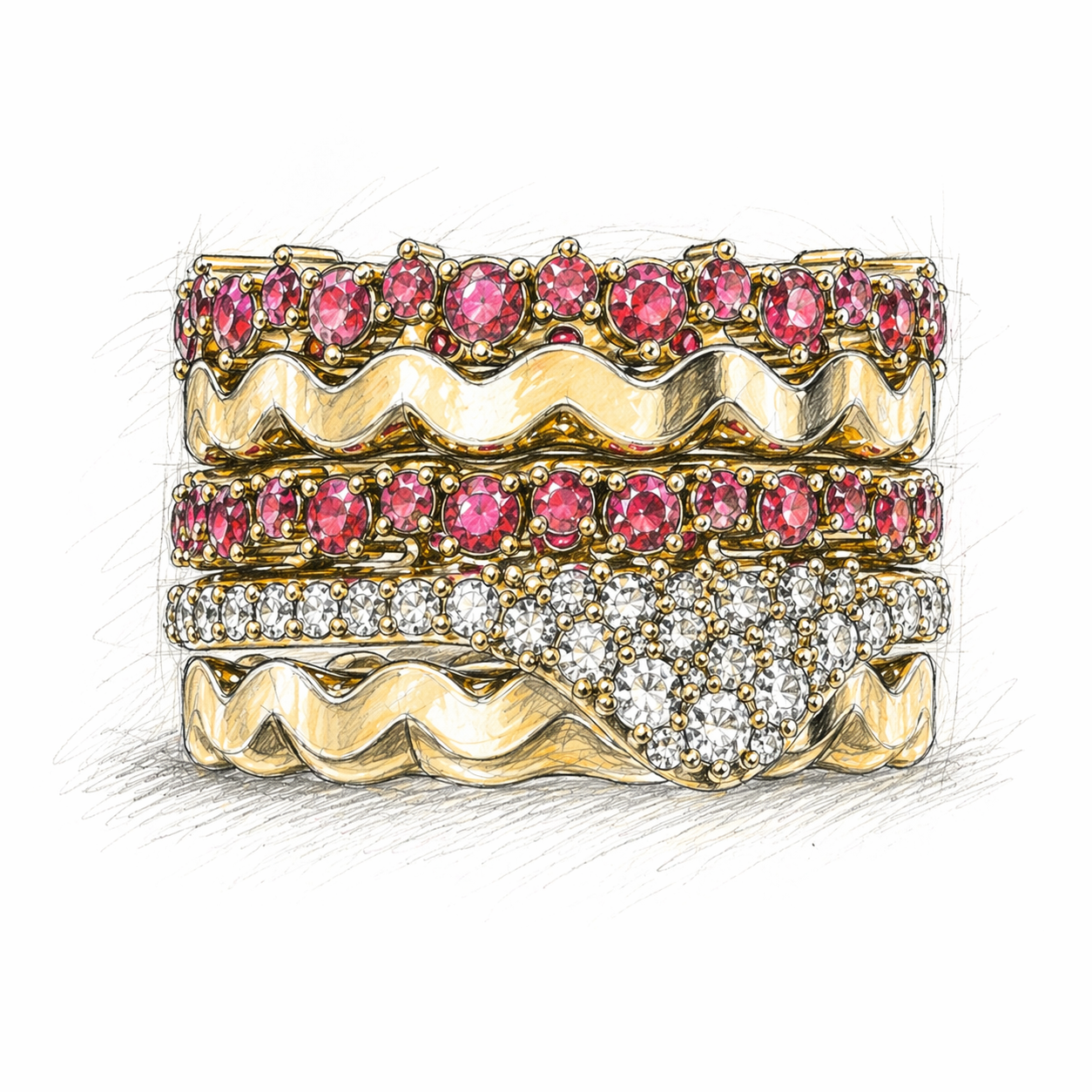Lasagna Ring Stack