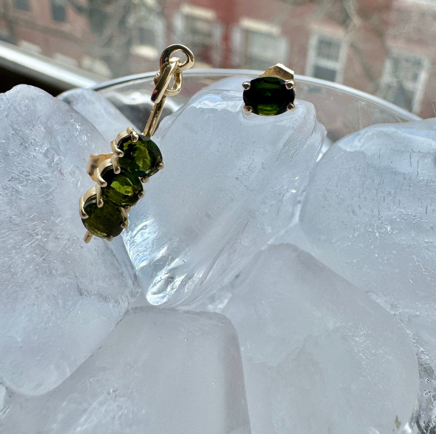 Martini Olive Cocktail Earrings