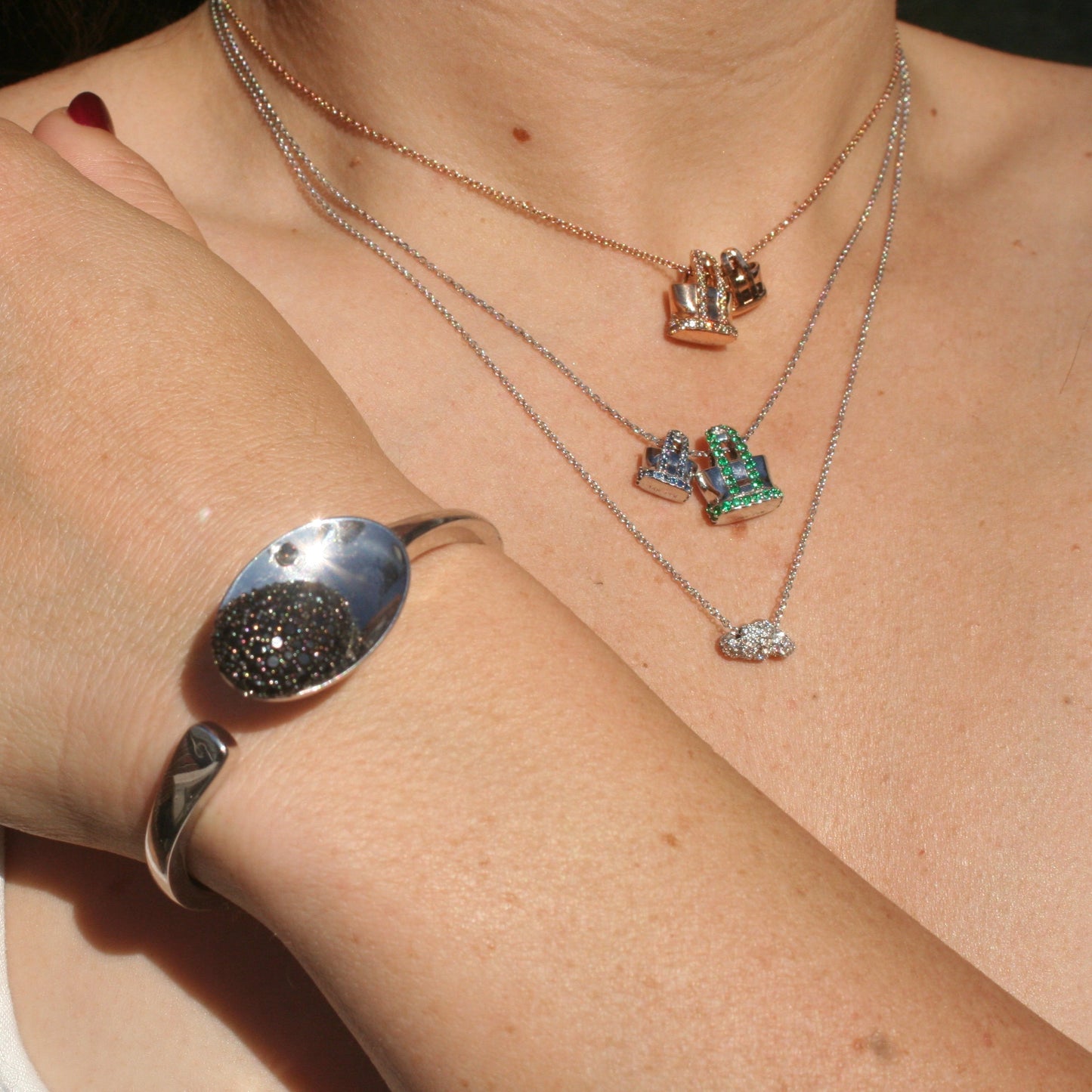 Foggy Cloud Charm & necklace