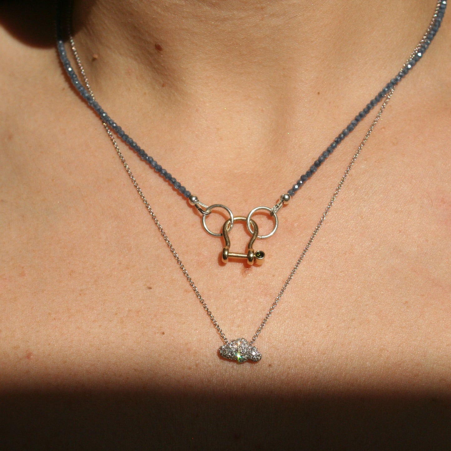 Foggy Cloud Charm & necklace