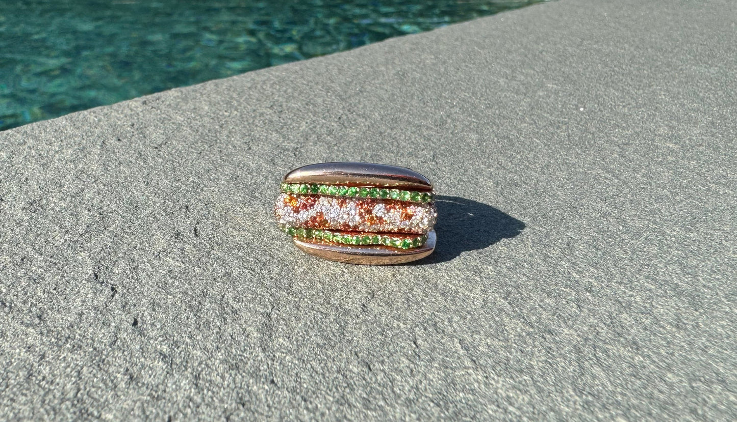 Lobster Roll Ring Stack Pool Front